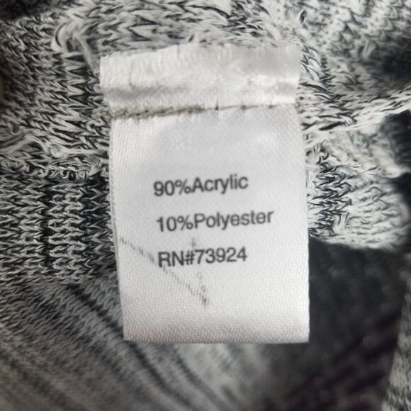 Ming Wang Women's Heather Grey Fushia Pink White Cardigan Sz S - Picture 4 of 7